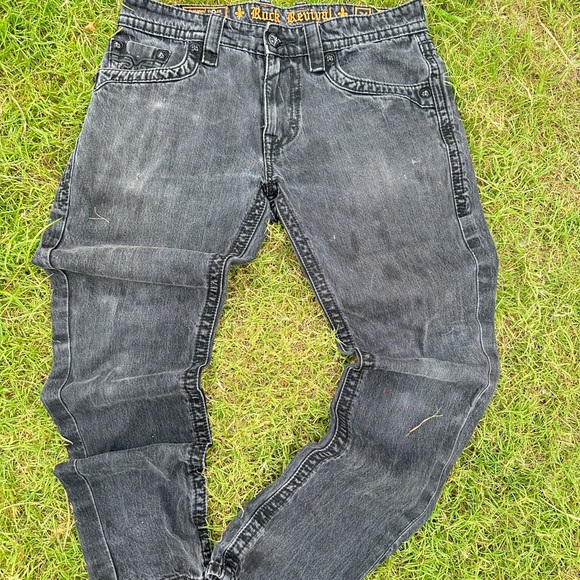 Grey and black Rock revival jeans - Picture 2 of 4